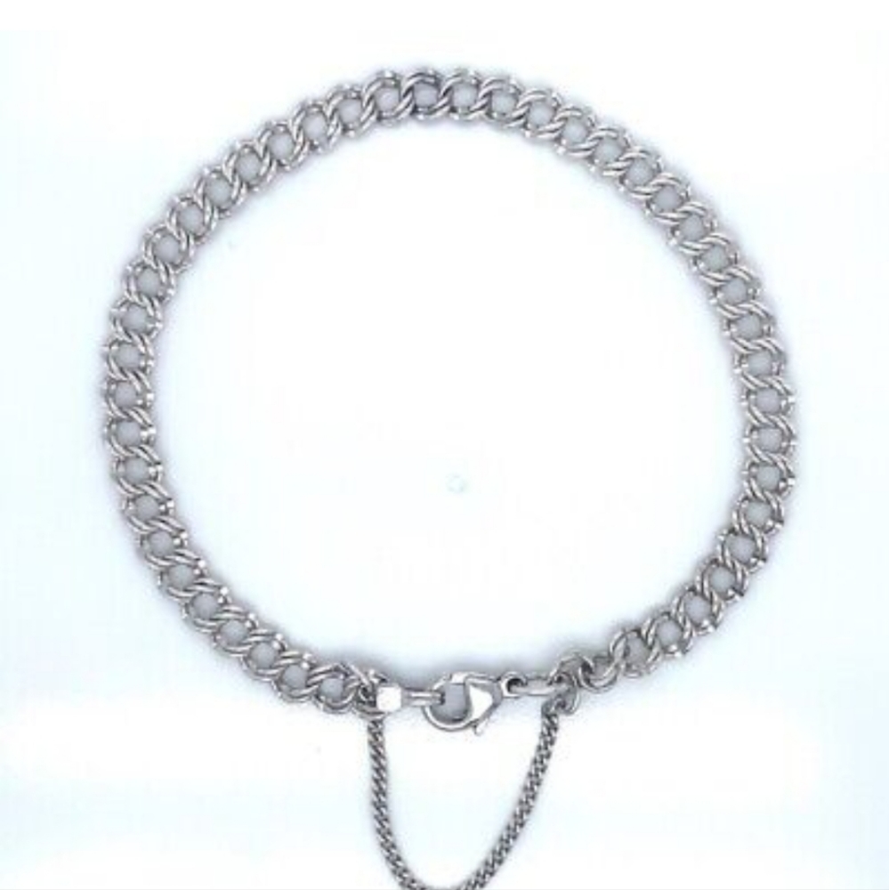 James Avery Double Link Sterling Silver Bracelet 🥰/Bnwt/Large